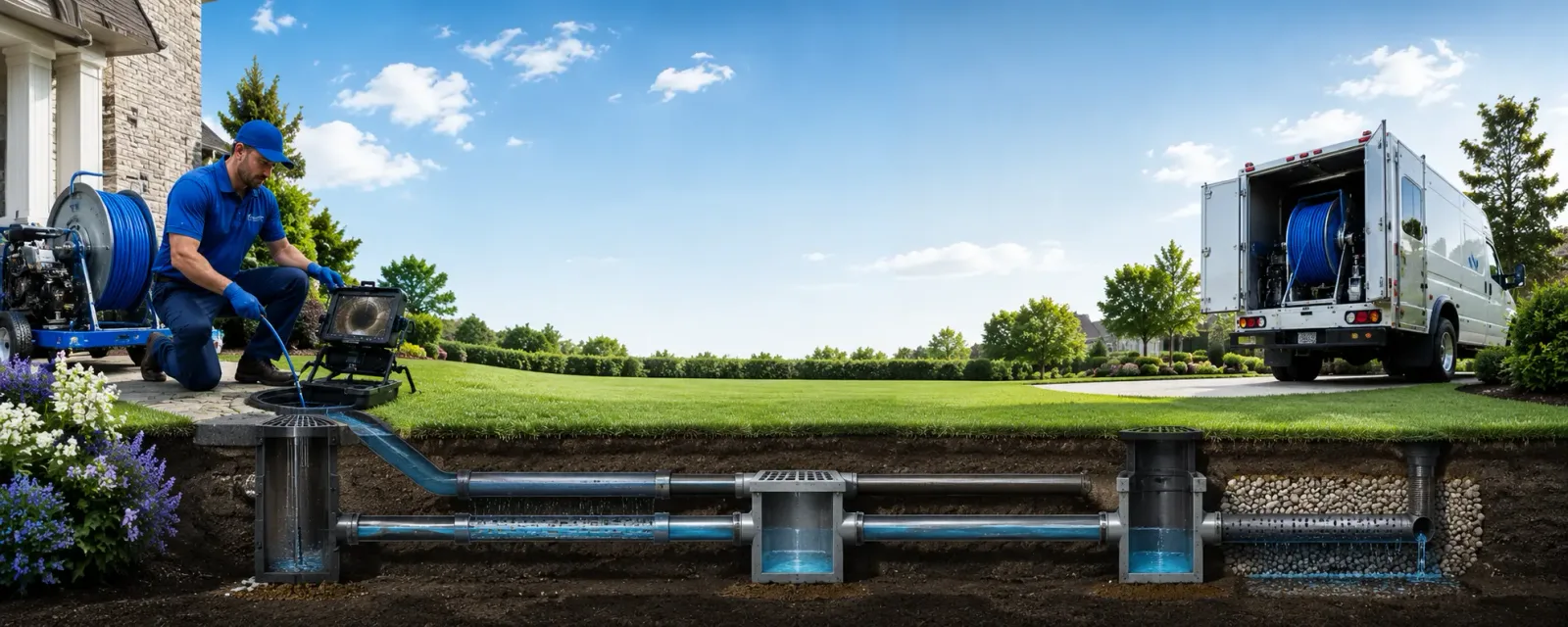 Outdoor drain cleaning information for Gillsville, GA